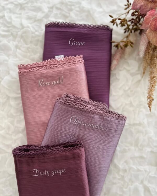 muna satin crochet hijab