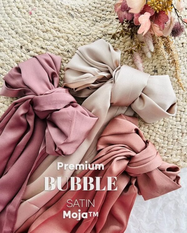 Bubble satin hijabs