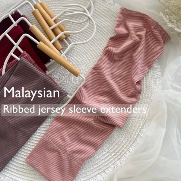 Ribbed Jersy Sleeve Extenders - Image 2