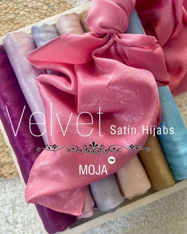 Velvet Satin Hijab - Image 2